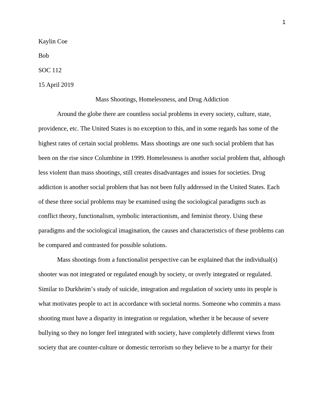 Three Social Problems Essay.docx_d40o8dprvok_page1