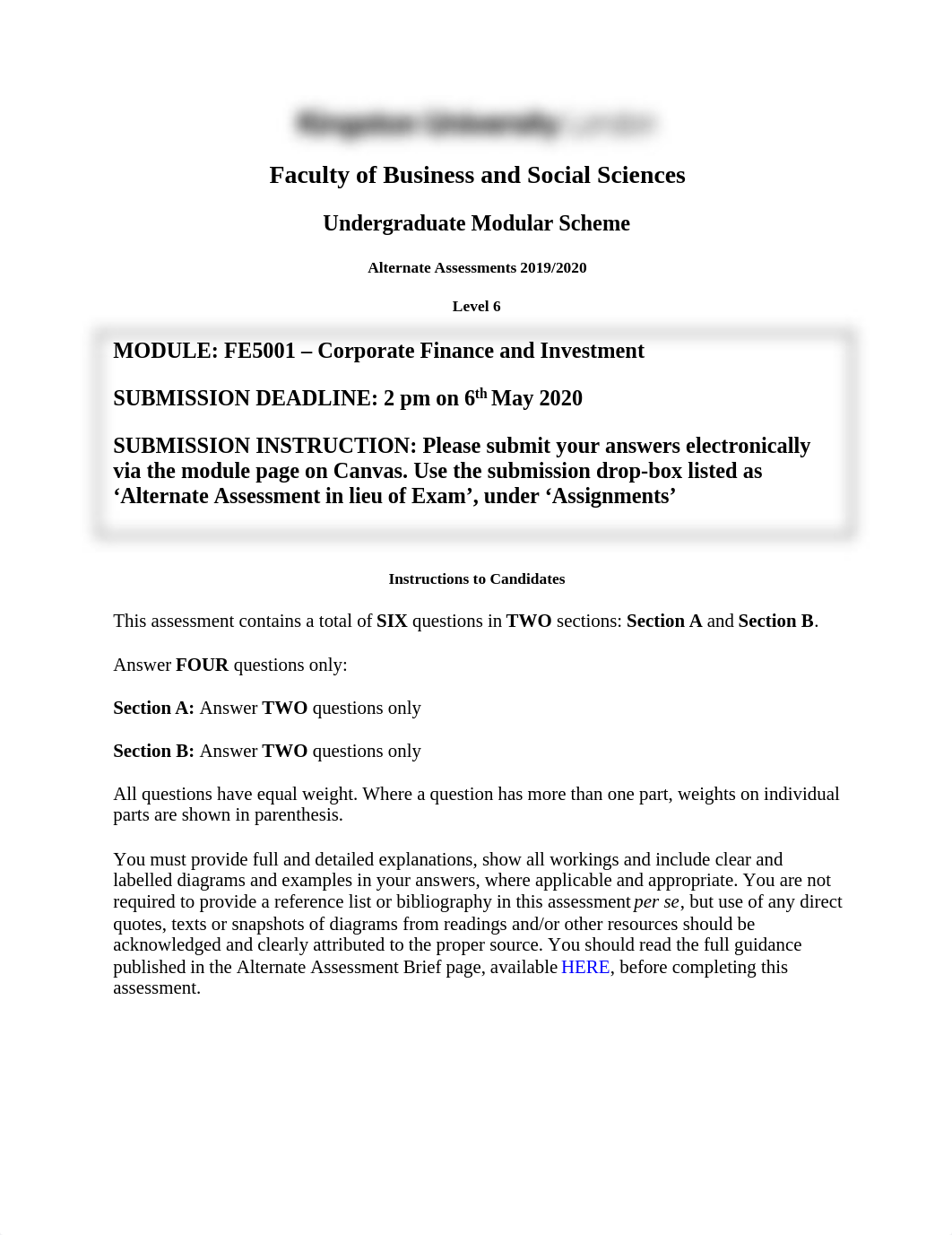 FE5001 Alternate Assessment in lieu of Exam. cook.docx_d41ihxy6aay_page1