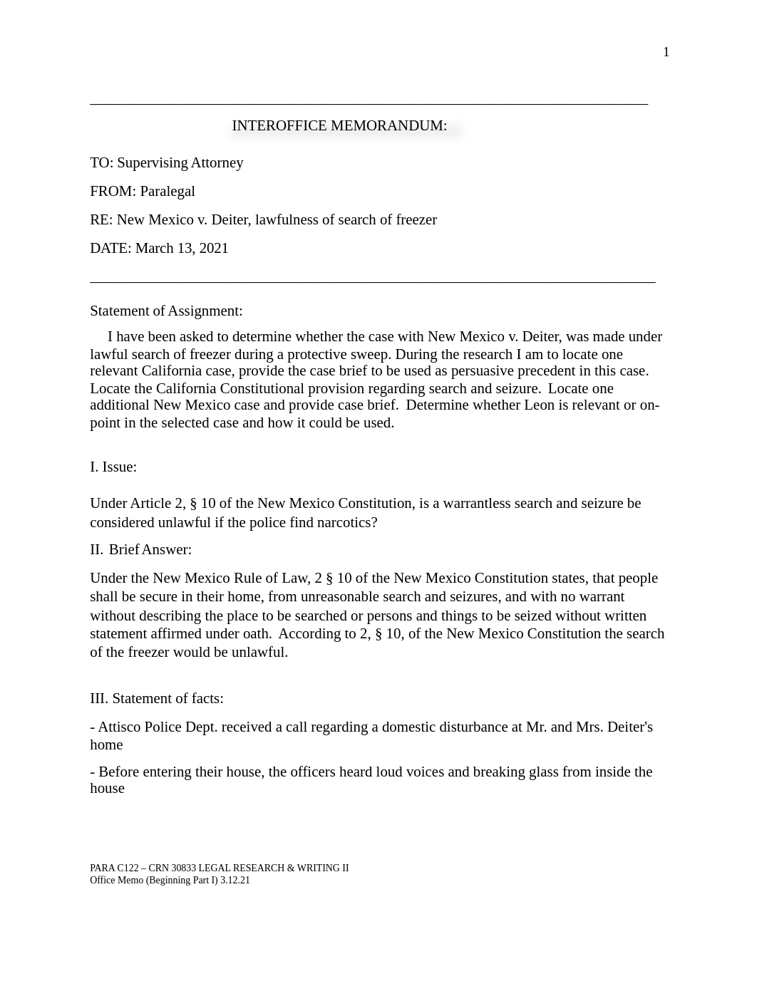 PARAC122 30833 LEGAL RESEARCH & WRITING II - Memo 3.12.21.docx_d41imky5pa7_page1