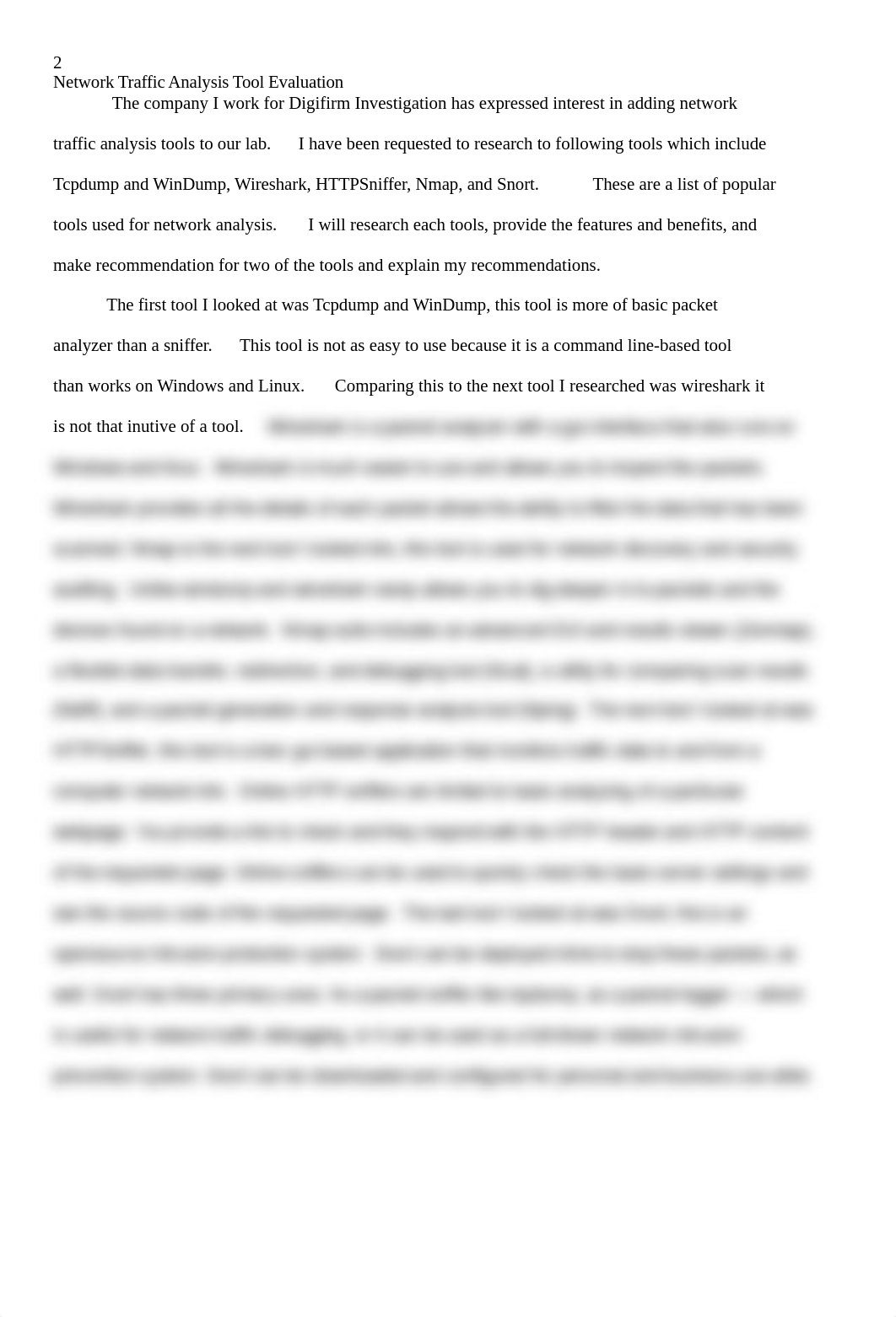 Donald Pellerin - Network Traffic Analysis Tool Evaluation.docx_d41snj61vv5_page2