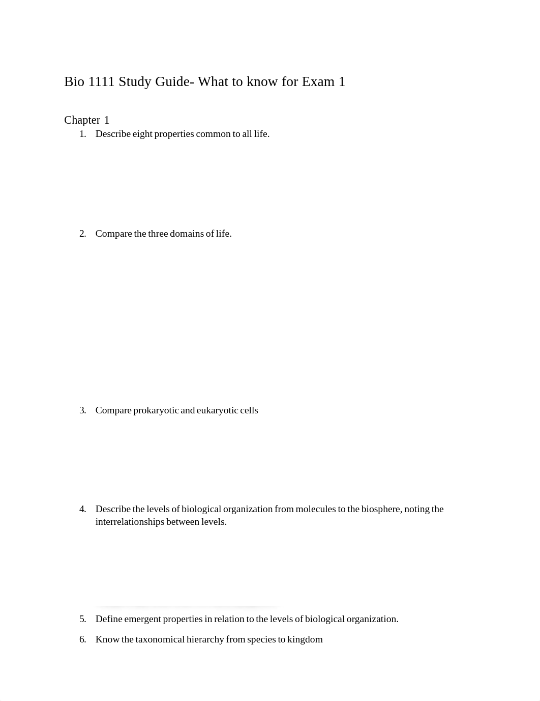 Bio Exam 1 Study guide.pdf_d41ydxveycp_page1