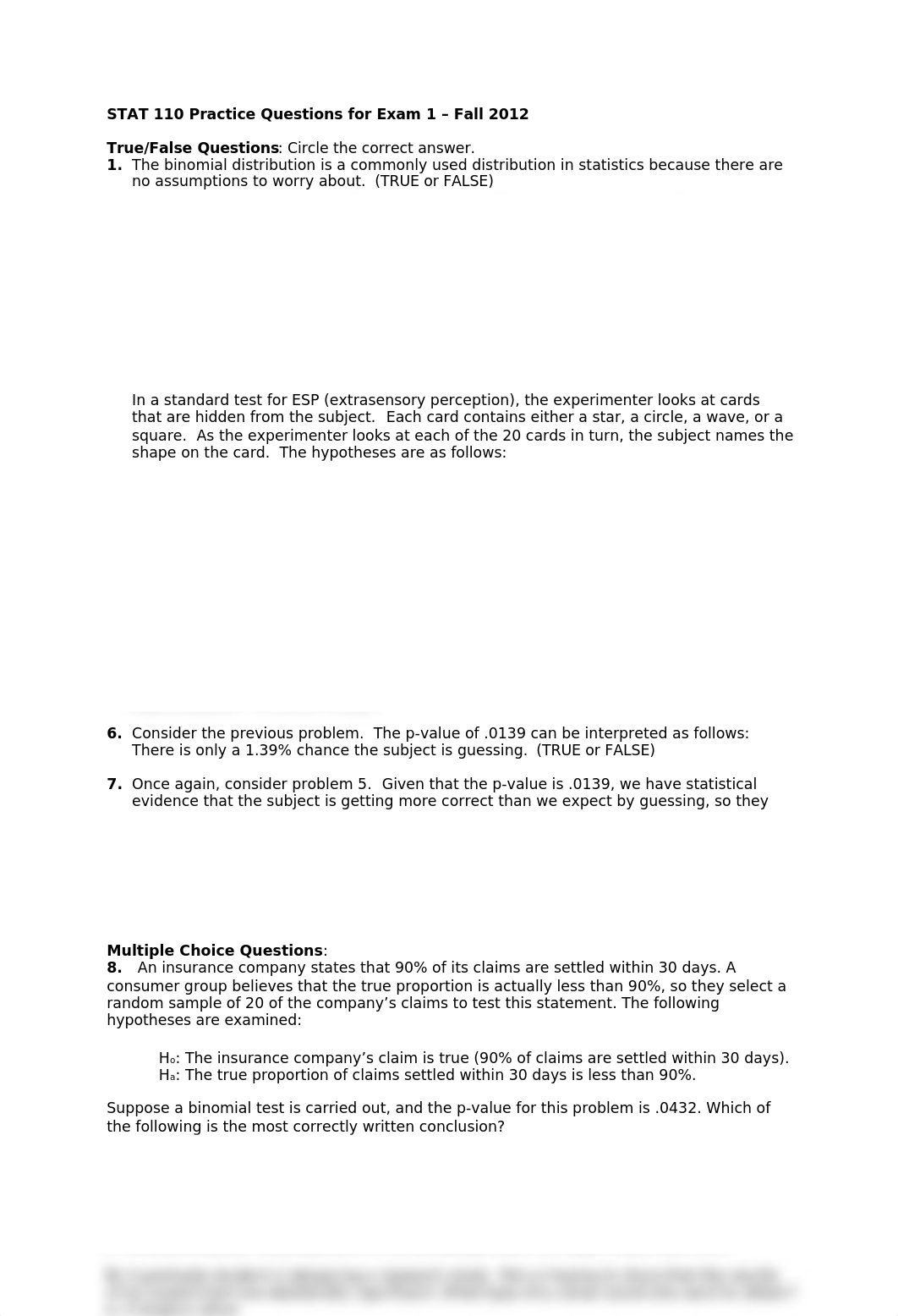 Practice Questions for Exam 1 (Fall 2013)_d42fgp18nup_page1