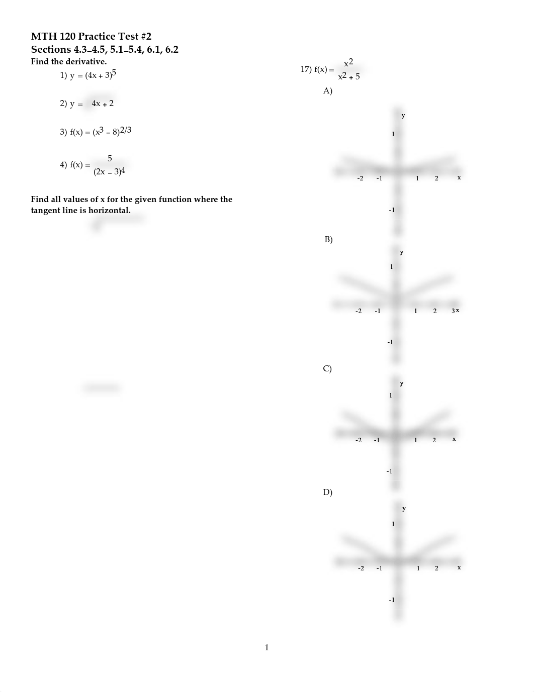 Practice Test 2  on Calculus_d42fjlaq8v1_page1