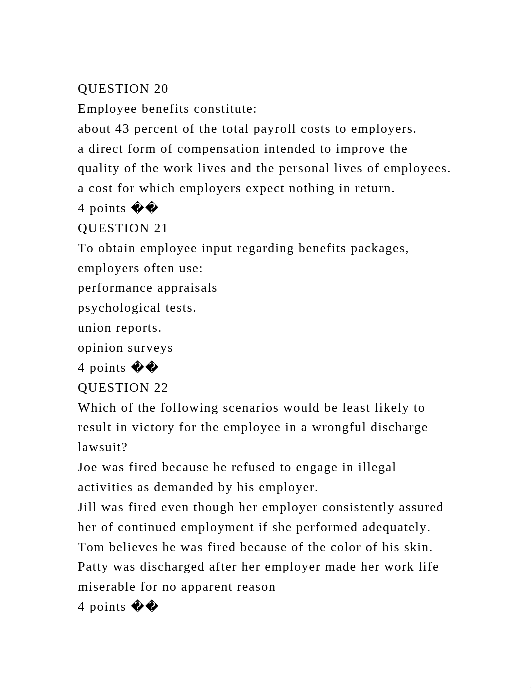 QUESTION 20Employee benefits constituteabout 43 percent of the .docx_d42ti1omjqx_page2