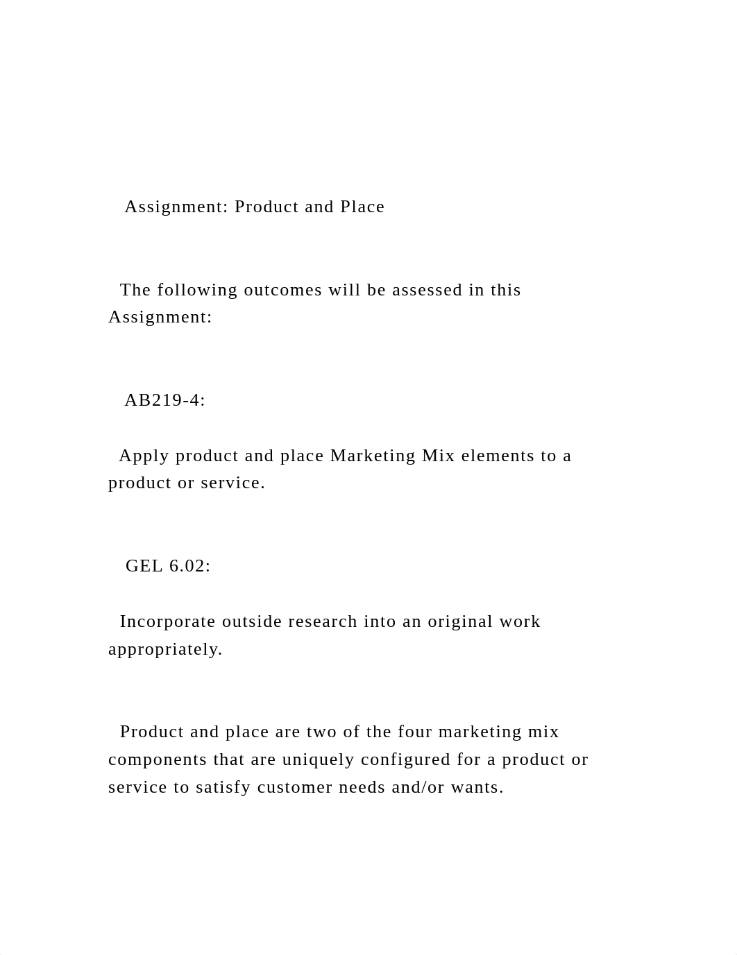 Assignment Product and Place    The following outcomes .docx_d42wxfn8vri_page2