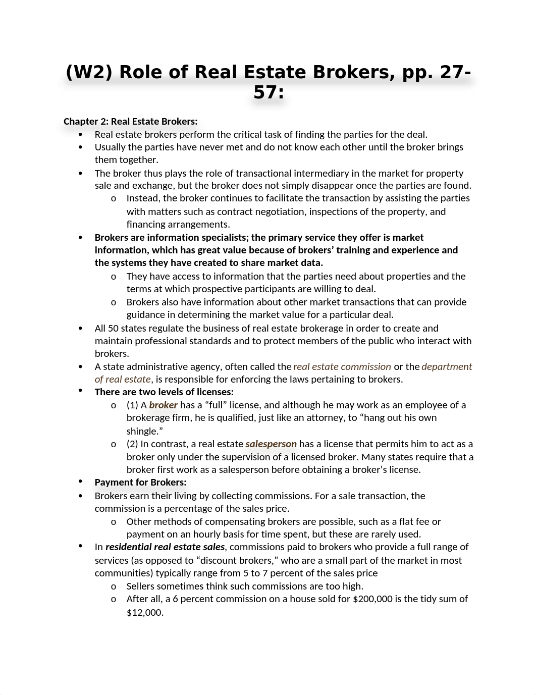 (W2) Role of Real Estate Brokers, pp. 27-57.docx_d42zxtptxn1_page1