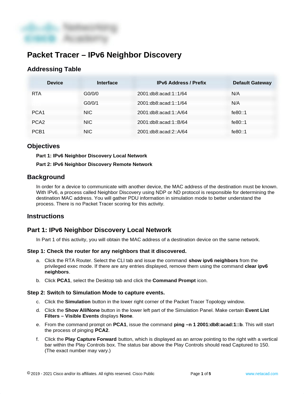 9.3.4 Packet Tracer - IPv6 Neighbor Discovery.docx_d431mkgy1e6_page1