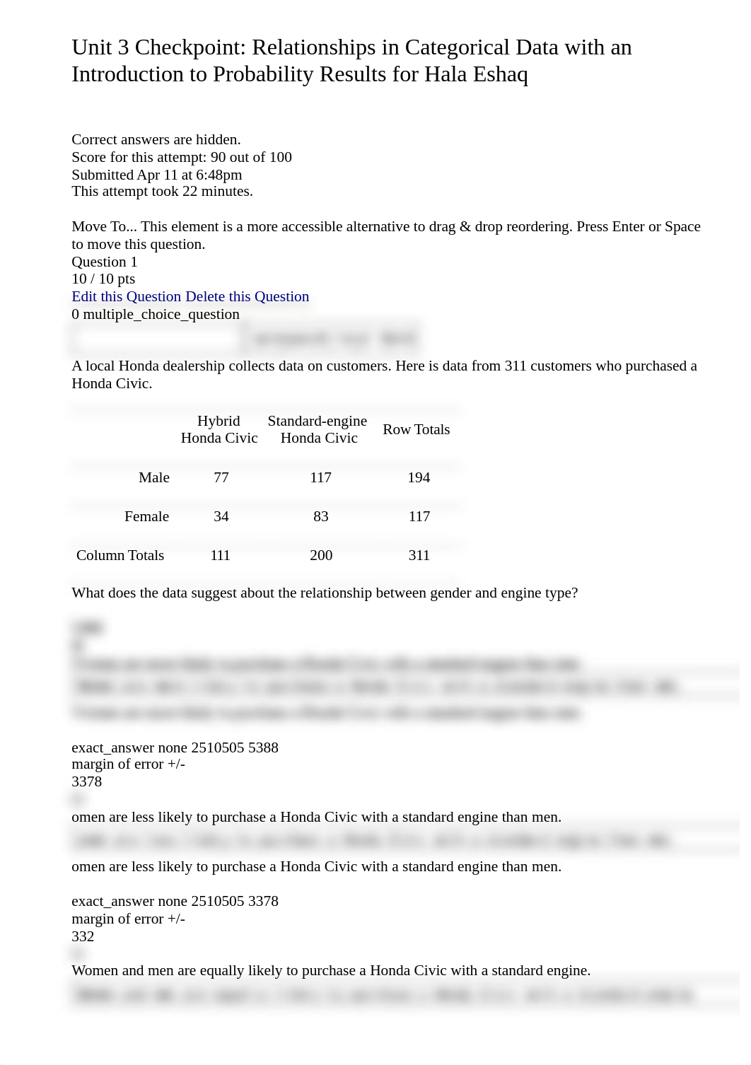 Hala Eshaq's Quiz History_ Unit 3 Checkpoint_ Relationships in Categorical Data with an Introduction_d434xi4d0jz_page2