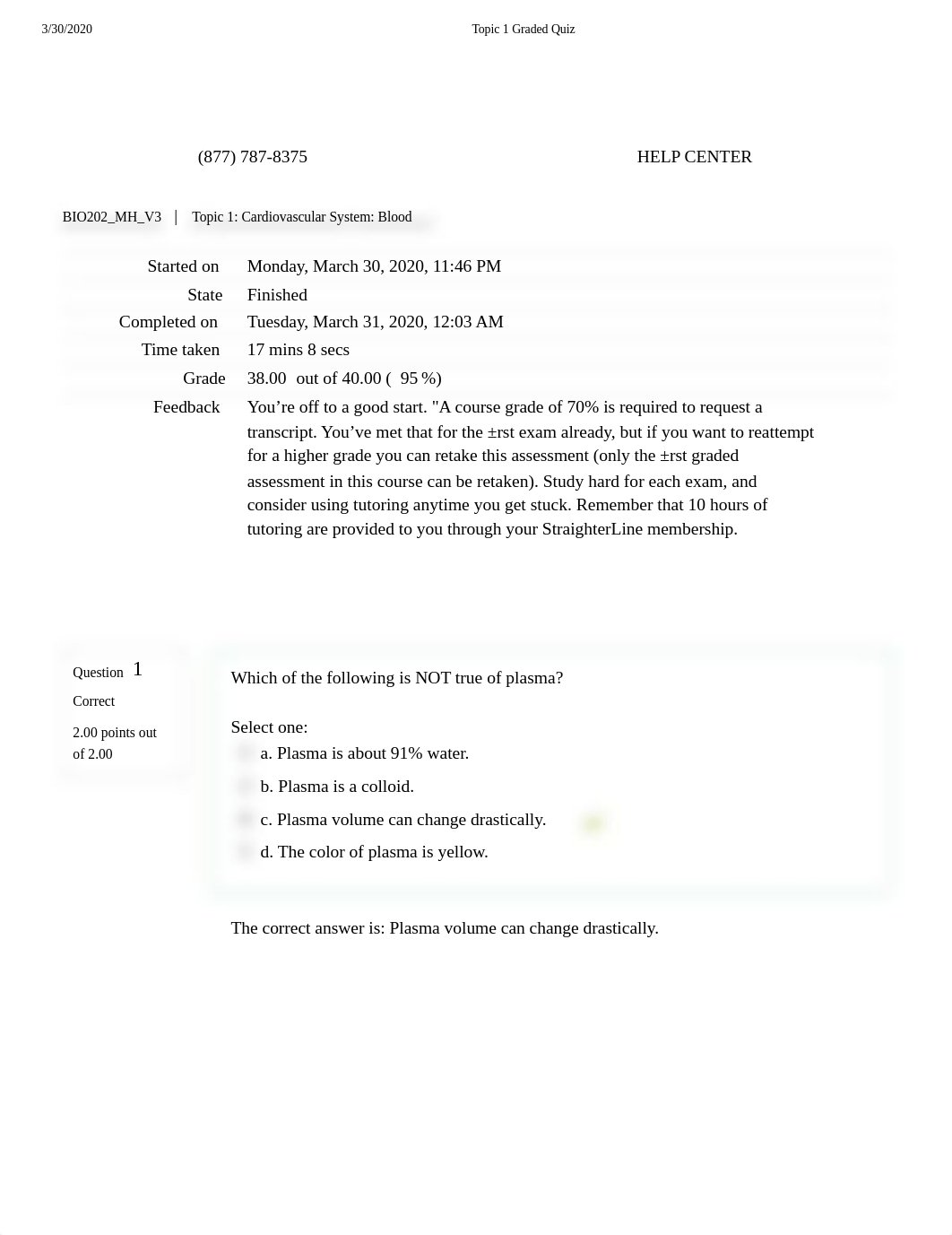 2 Topic 1 Cardiovascular System Blood.pdf_d435zcujm0m_page1