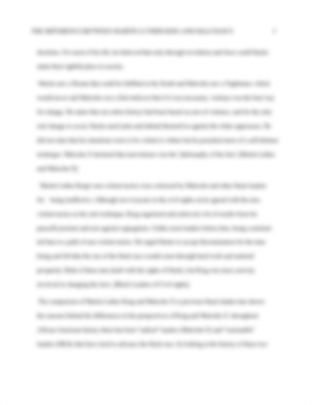 Melinda Martin WK11 CompareContrast Final essayThe Difference between Martin Luther King and Malcolm_d438tua4gnj_page3