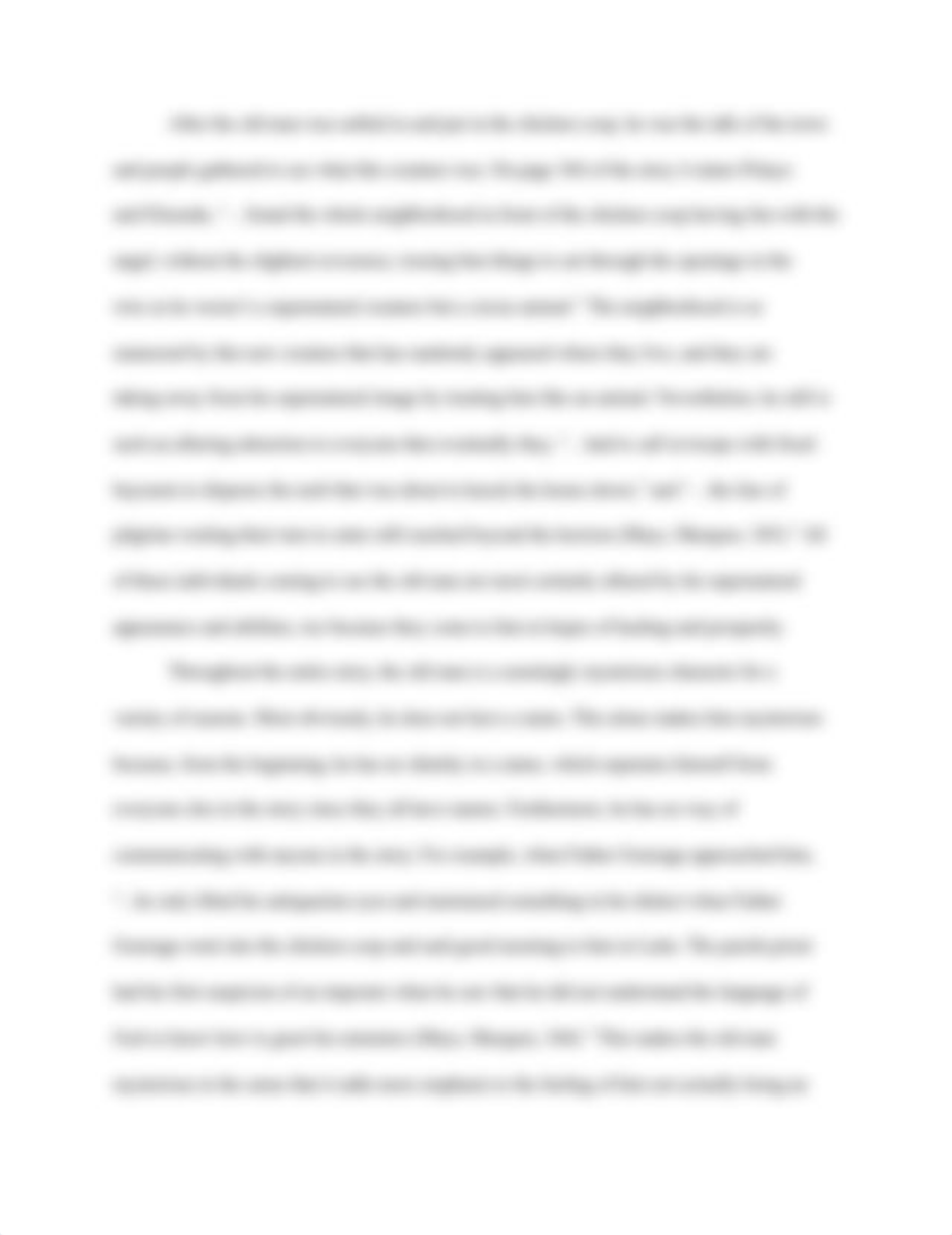 A Very Old Man with Enormous Wings Essay.docx_d43939w2wb2_page2