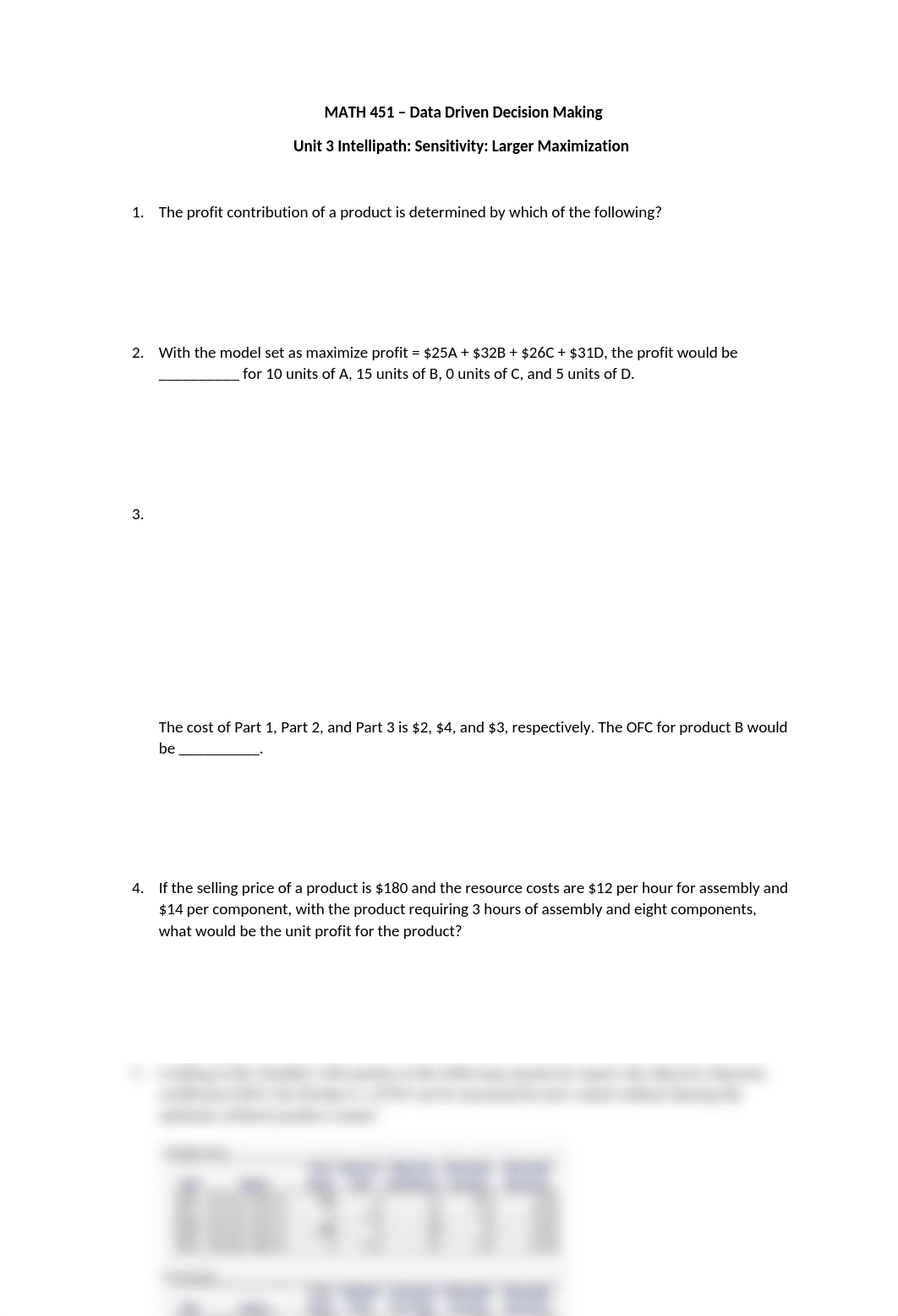 MATH 451 - Unit 3 Intellipath - Sensitivity Larger Maximization .docx_d43akqo91yr_page1