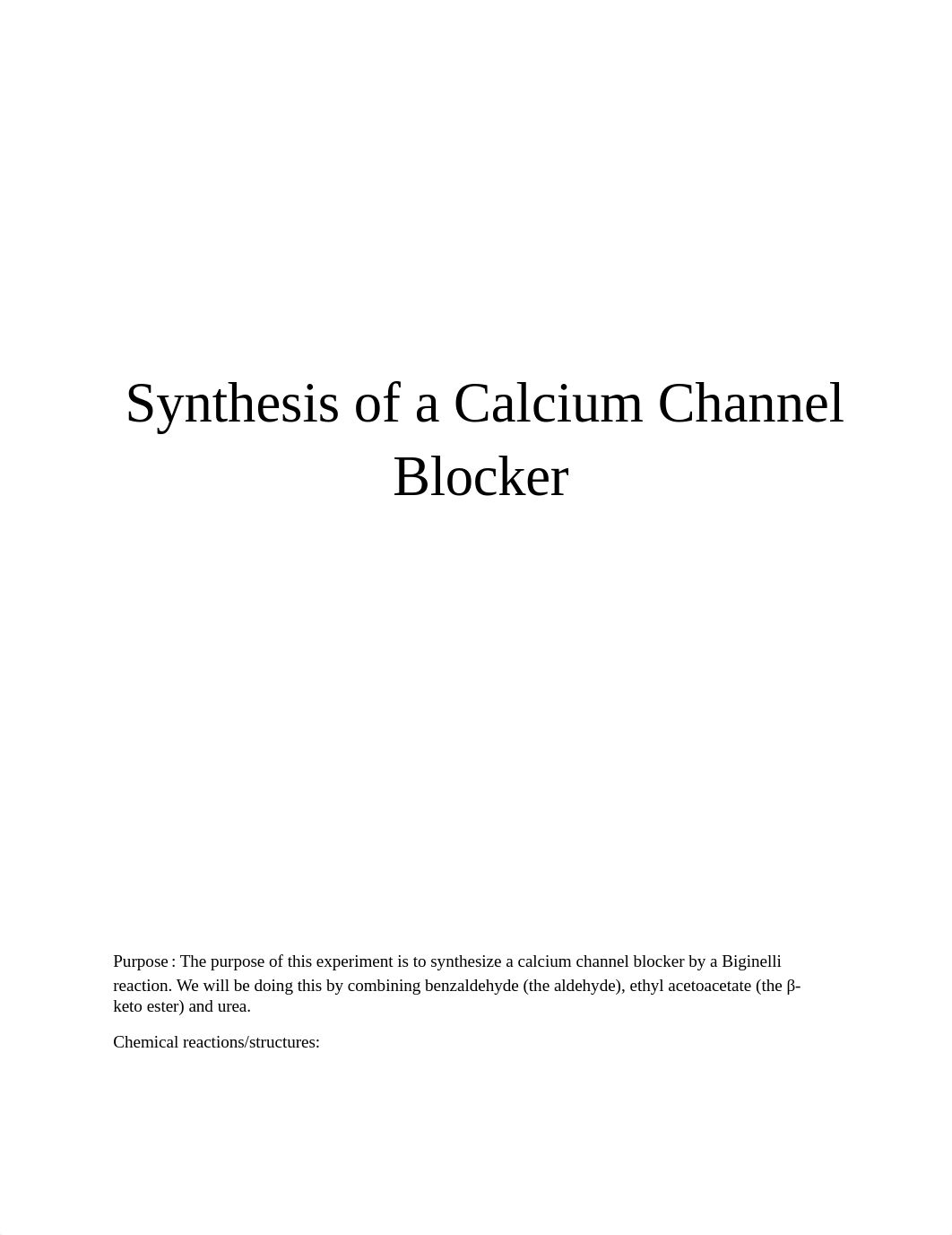 Synthesis of Calcium Block Channel Blocker  final.docx_d43ilk5qhya_page1