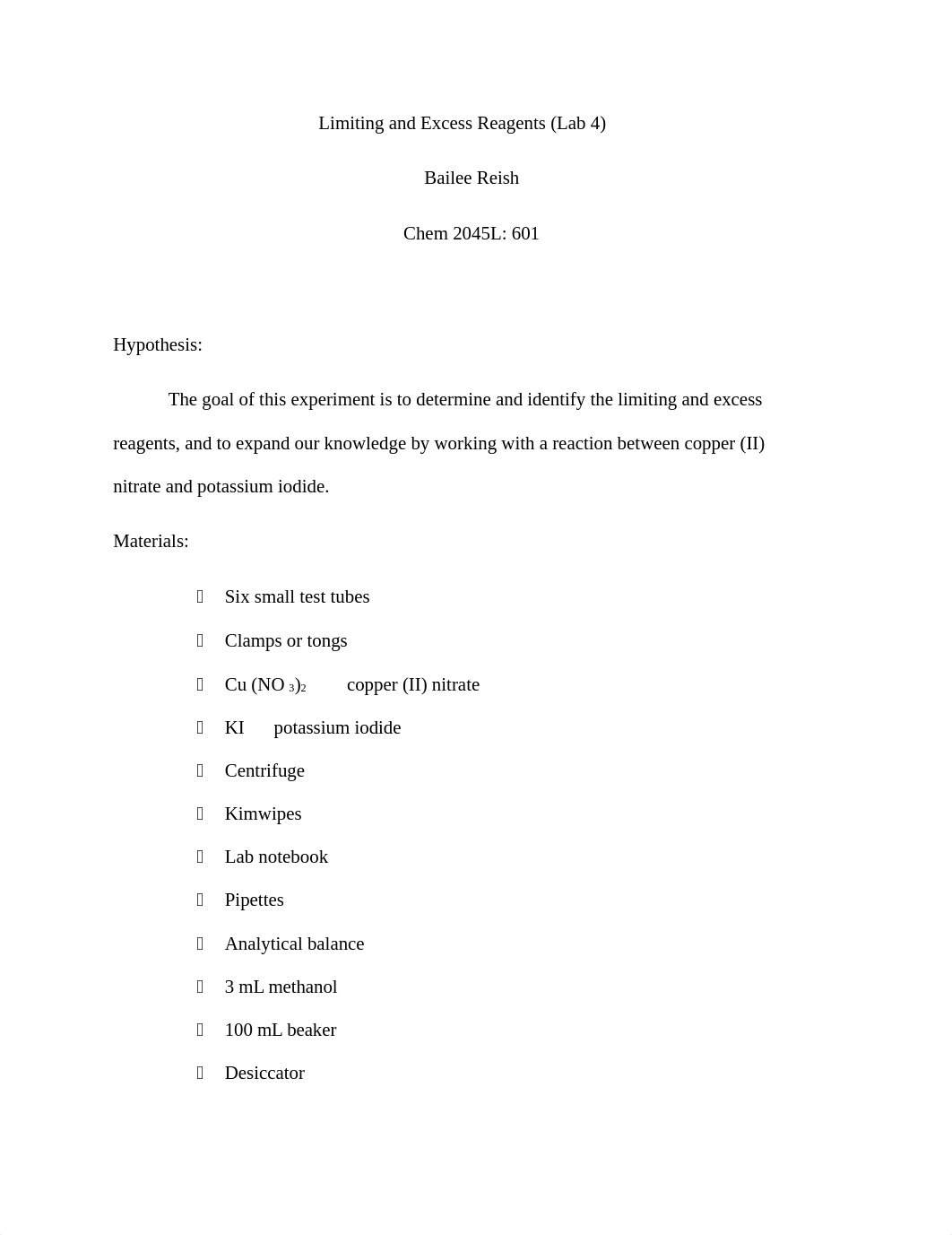 Lab 4 Limiting and Excess Reagents Pre Lab.docx_d43jw5suz8s_page1