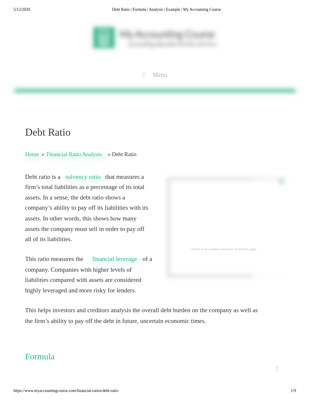 Debt Ratio _ Formula _ Analysis _ Example _ My Accounting Course.pdf_d43koiimed9_page1