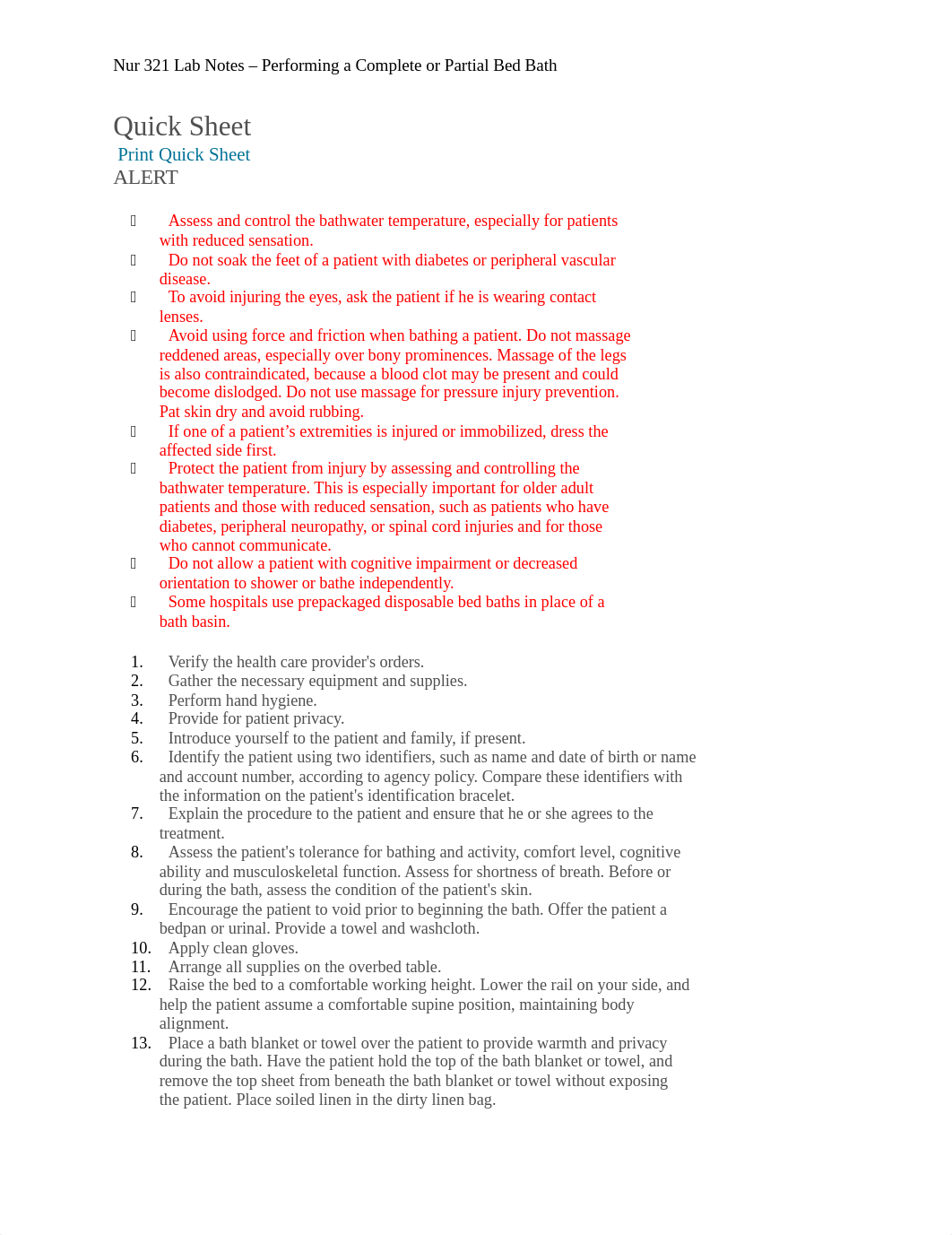 3 Notes - Performing a Complete or Partial Bed Bath.docx_d43lmh3hqp1_page1