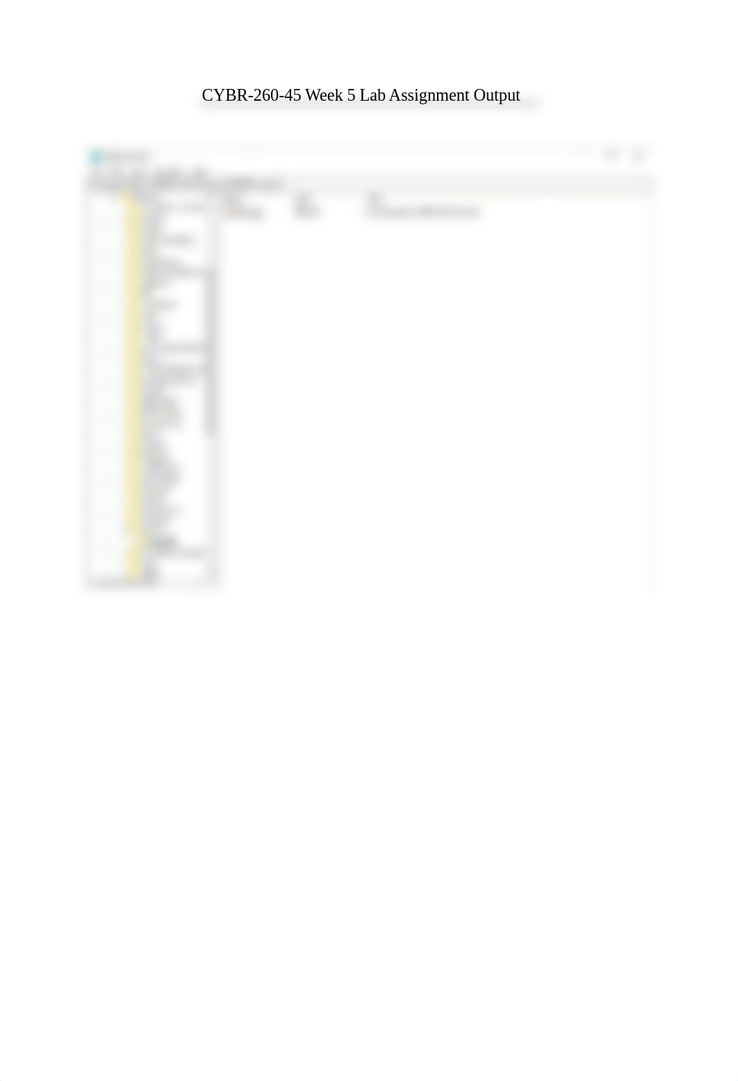 CYBR-260-45 Week 5 Assigment output 1 -SCRUBBED.doc_d43x3xciop0_page1