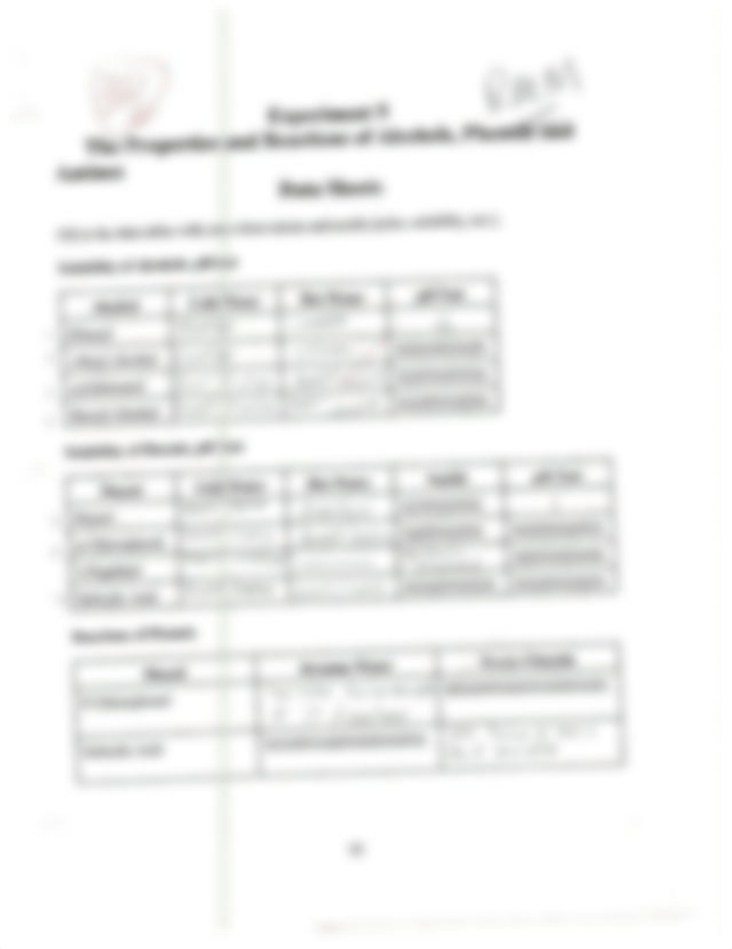 The Properties and Reactions of Alcohols, Phenols and Amines Lab_d440705jqb8_page2