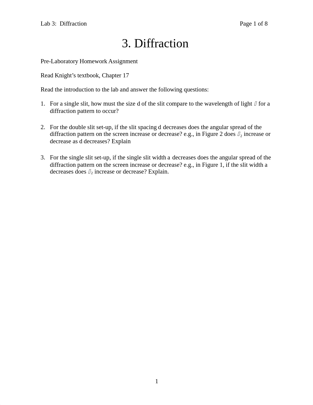 Lab 3 - Diffraction - PHYS 126.docx_d446g494gxy_page1