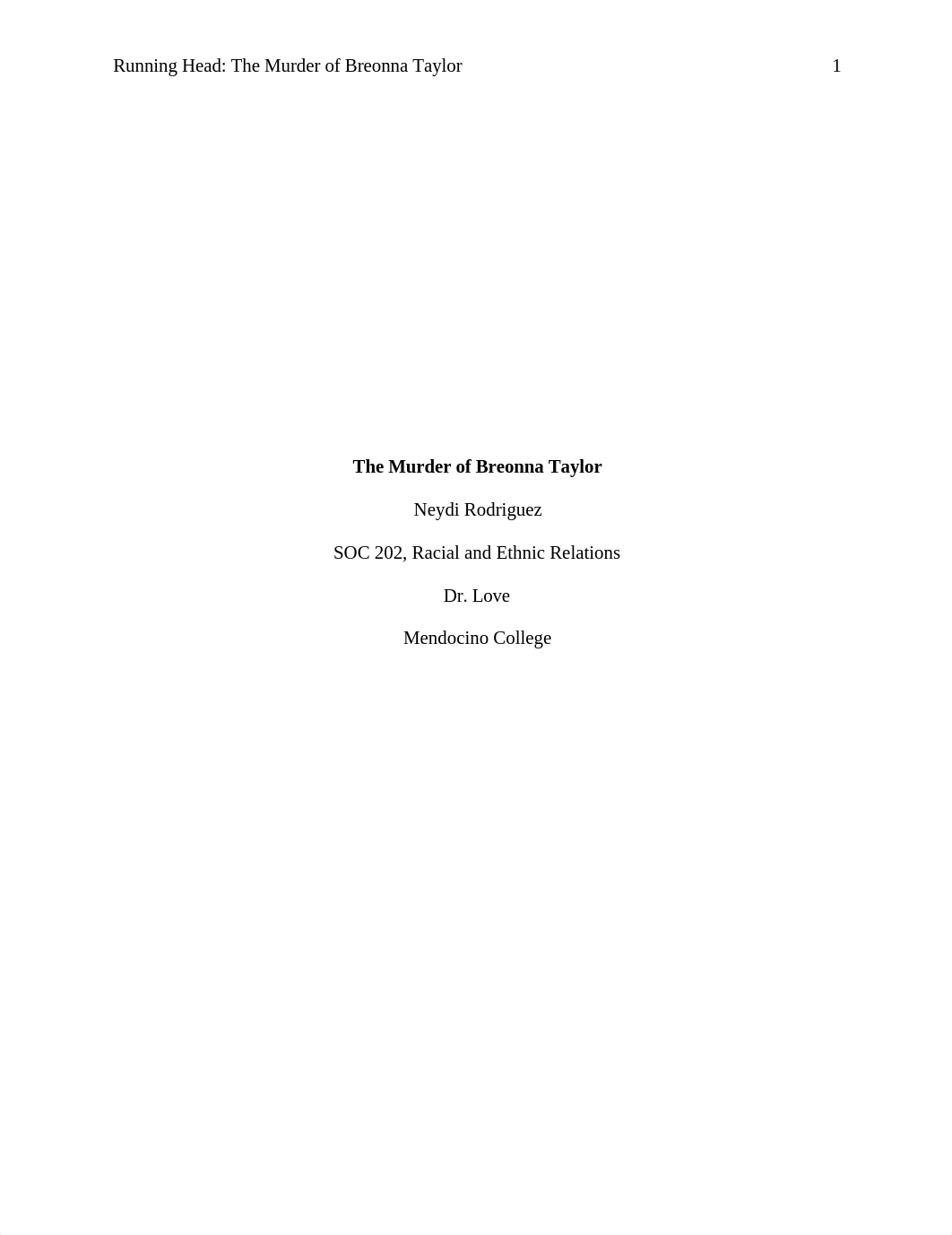 The Murder of Breonna Taylor -Neydi Rodriguez.docx_d44jgtpq35y_page1