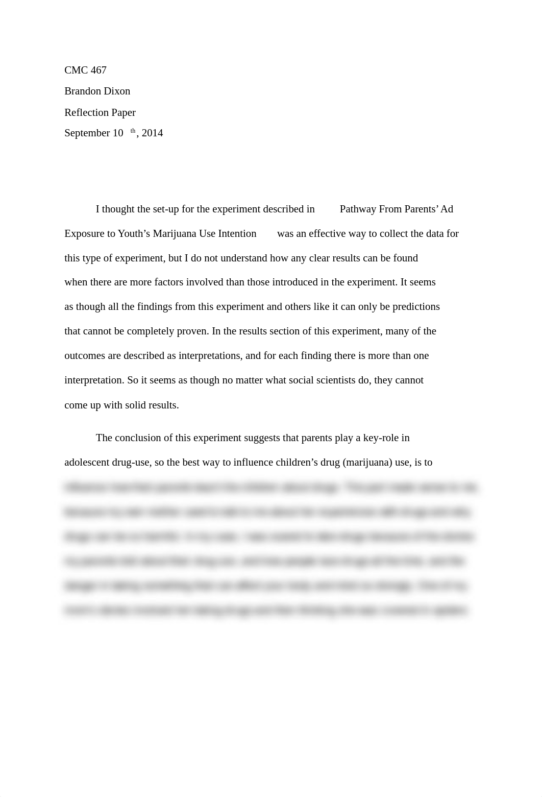 Reflection paper for Parents ad Exposure to youth's marijuana use intention_d4569lvh5ch_page1