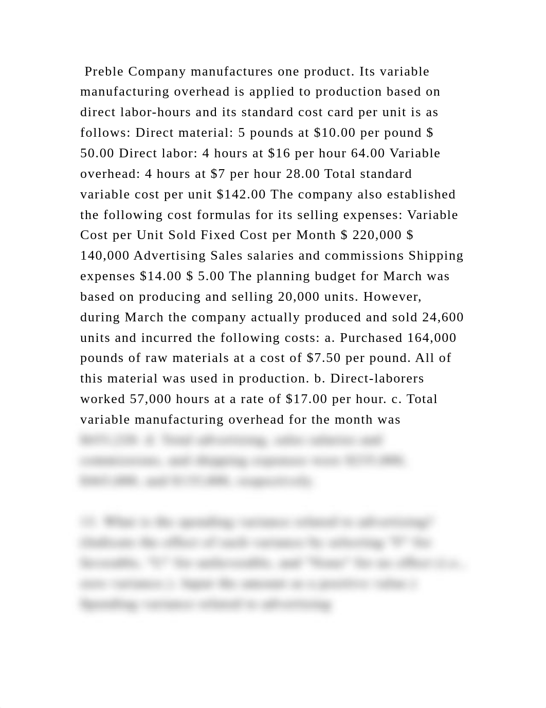 Preble Company manufactures one product. Its variable manufacturing o.docx_d45mshdzk1g_page2