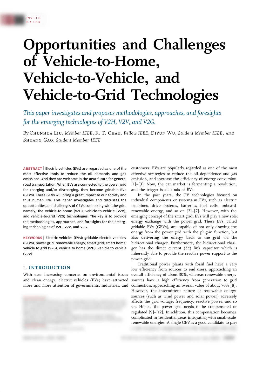 Opportunities and Challenges of Vehicle-to-Home, Vehicle-to-Vehicle, and Vehicle-to-Grid Technologie_d45n3hbjbk8_page1