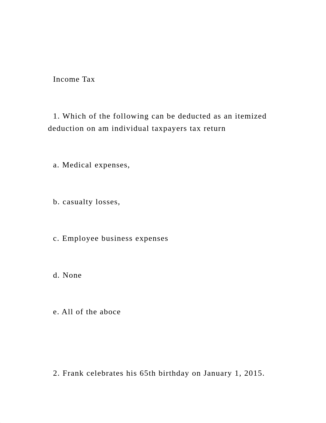 Income Tax    1. Which of the following can be deducted as .docx_d45n7rmf0d0_page2