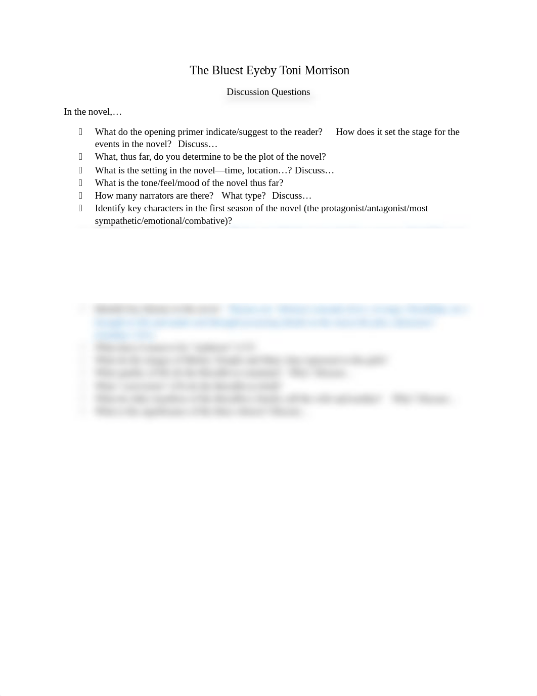 The Bluest Eye Discussion Questions (1).docx_d45pwawx41a_page1