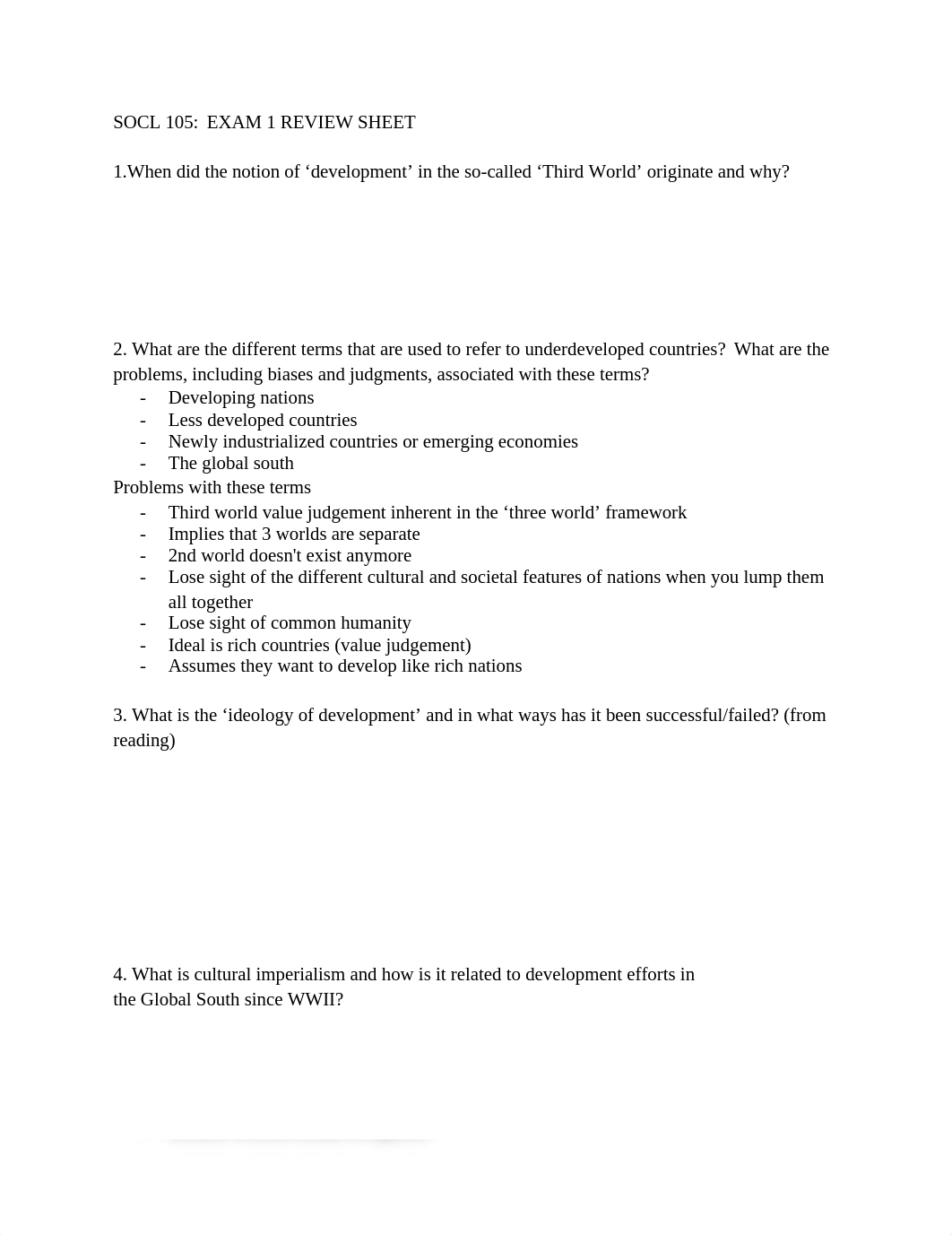 SOCL 105_  EXAM 1 REVIEW SHEET.docx_d45rgheoowm_page1