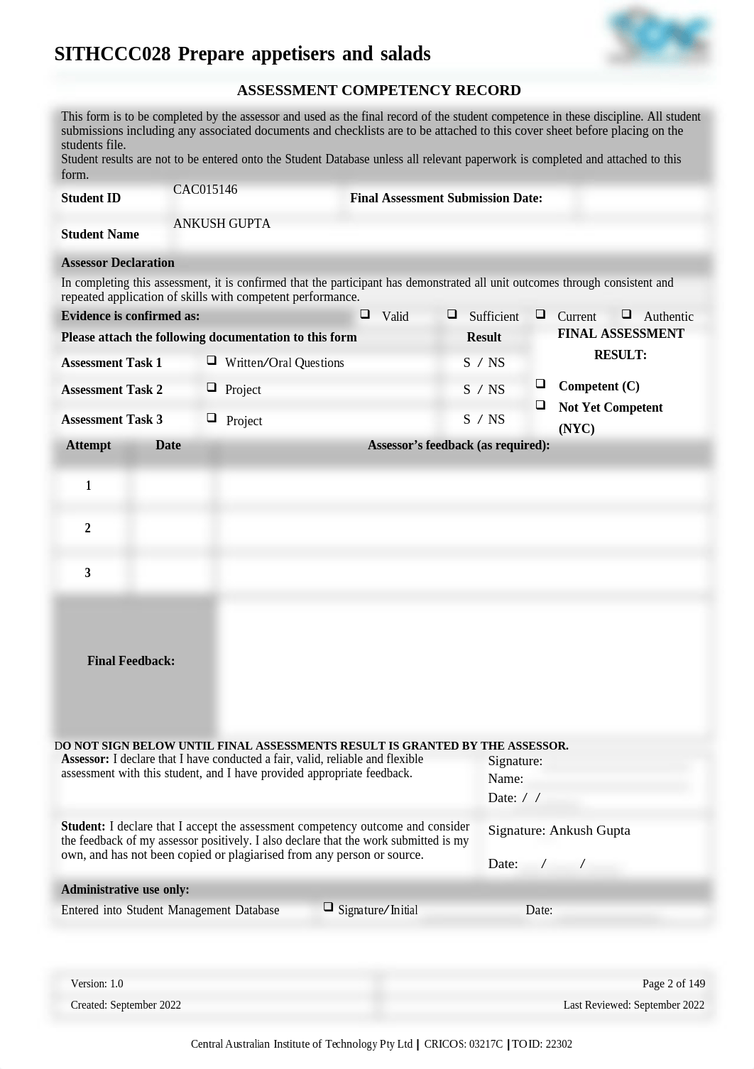 SITHCCC028_CAC Assessment Booklet.docx_d45y4h5inbb_page2