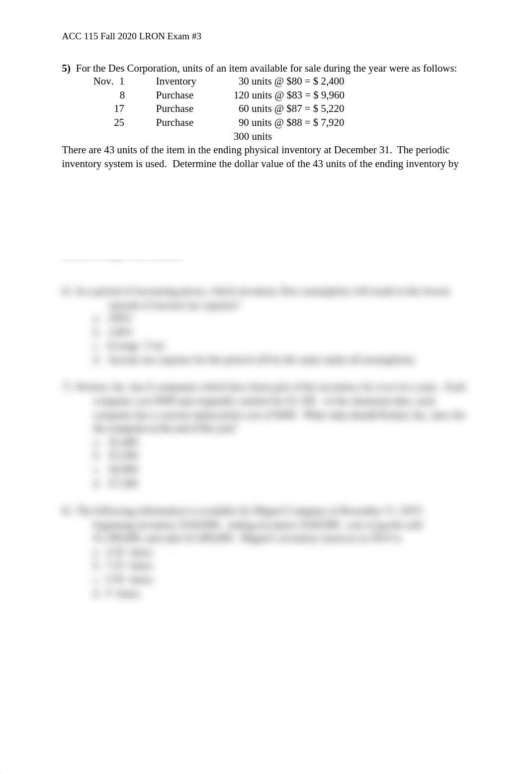 ACC 115 Fall 2020 LRON Exam #3.pdf_d46417x8irm_page2