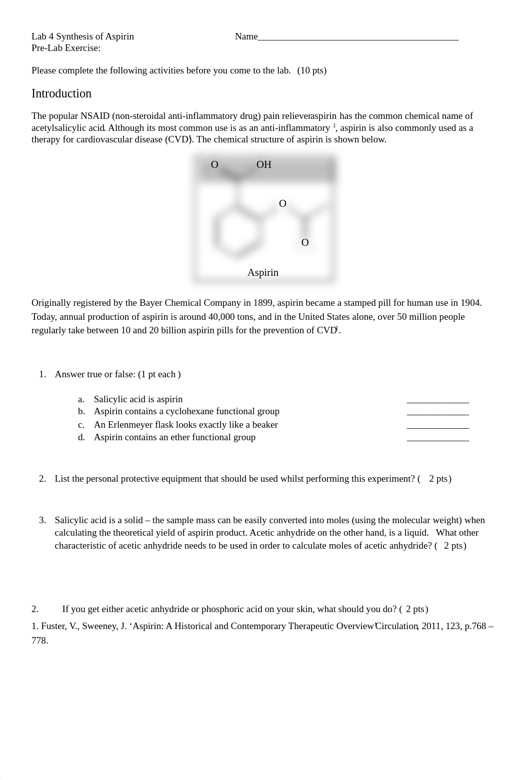 Lab 4 Synthesis of Aspirin Complete.pdf_d4680781q18_page1