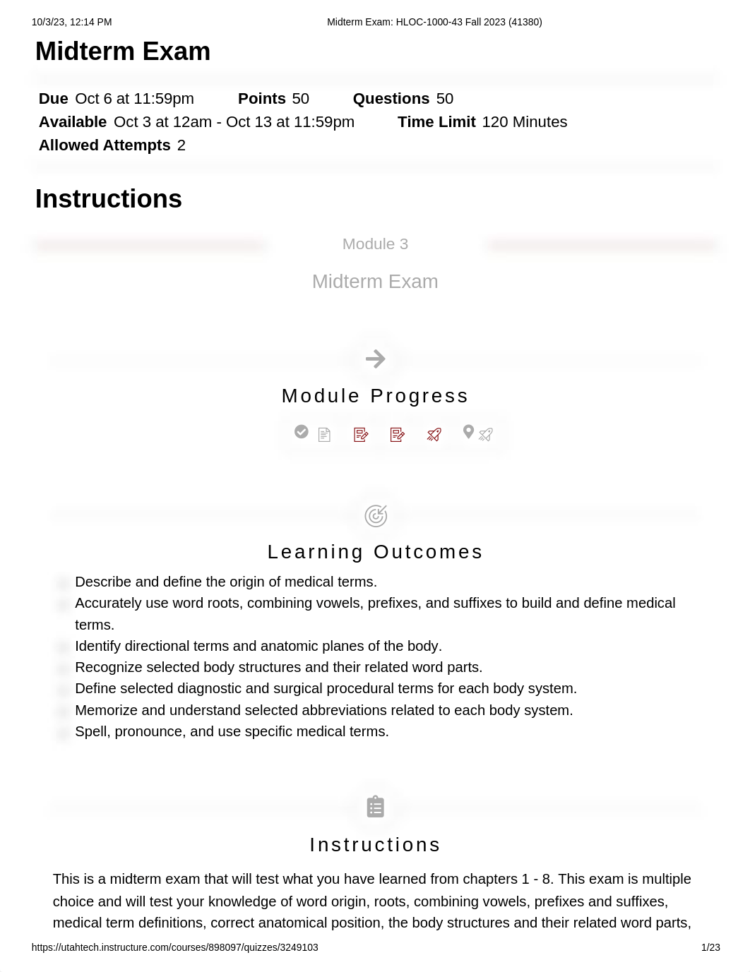 Midterm Exam_ HLOC-1000-43 Fall 2023 (41380).pdf_d46f8ezgr22_page1