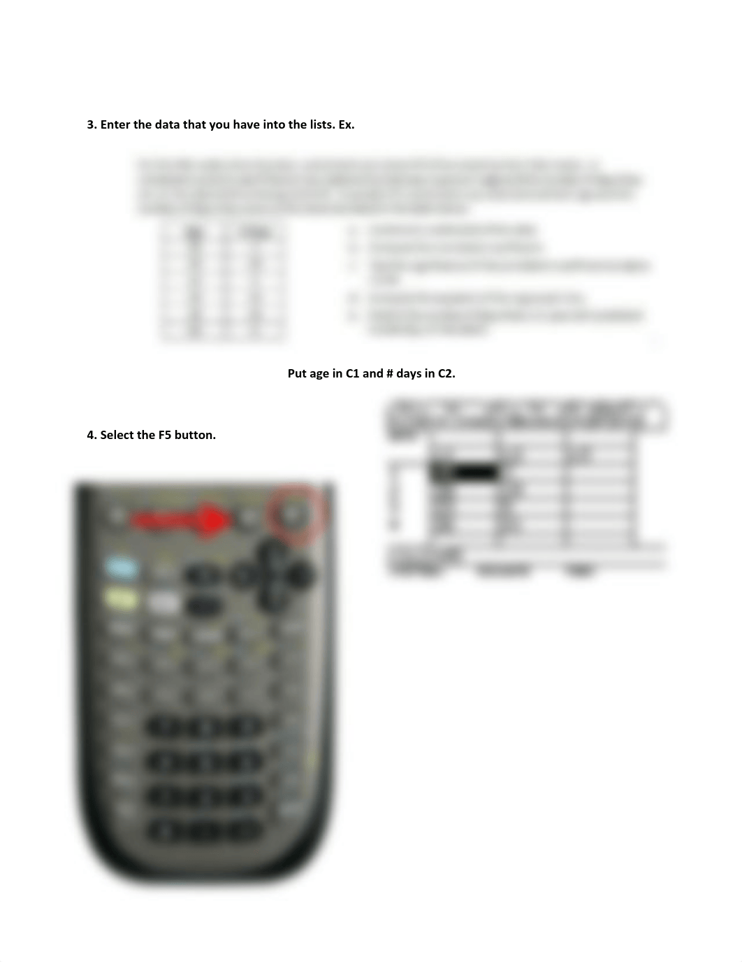 To find the mean and the standard deviation on the TI_d46l49xj31o_page2