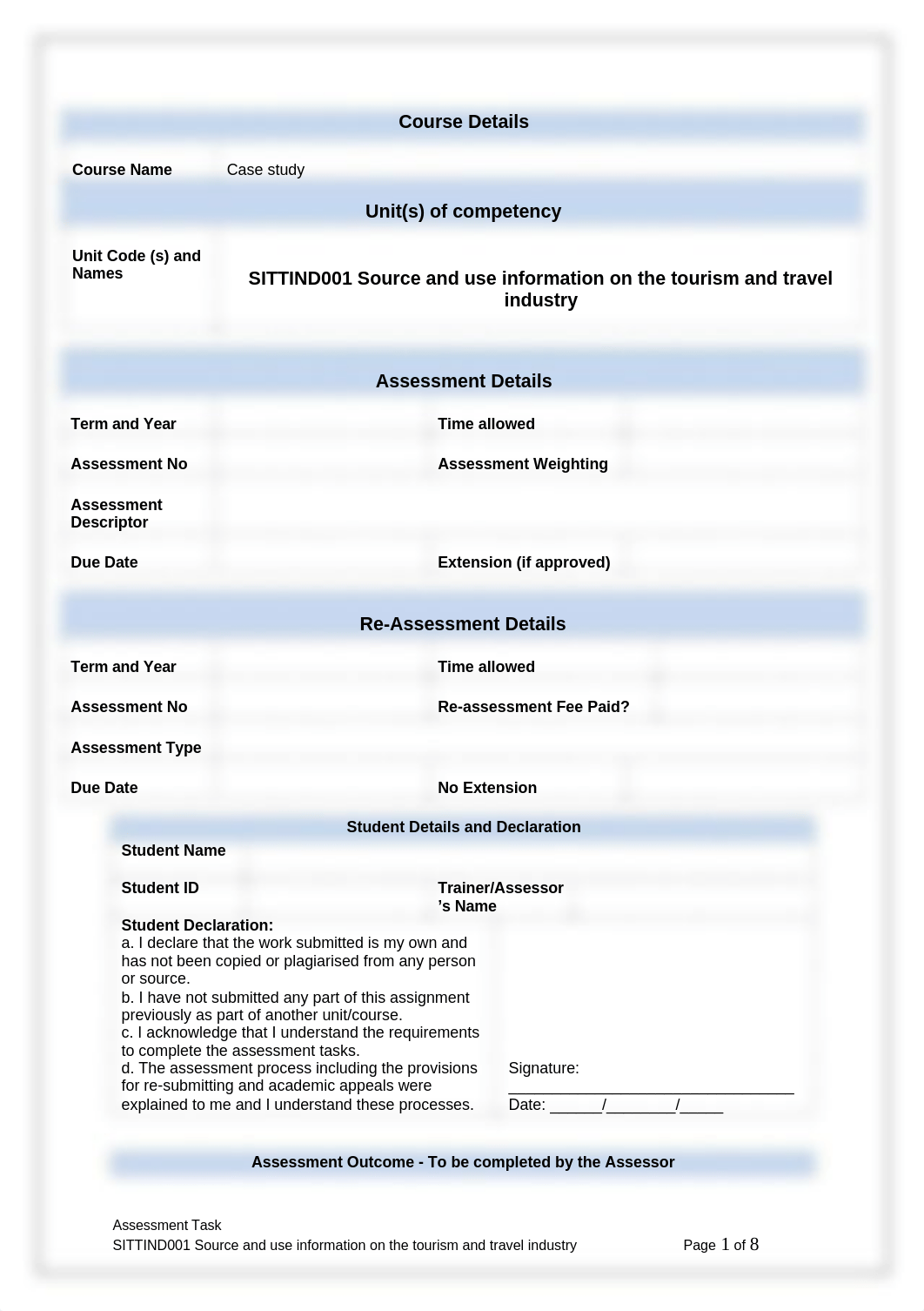 SITTIND001 Source and use information on the tourism and travel industry case study.docx_d46sanuqpkj_page1