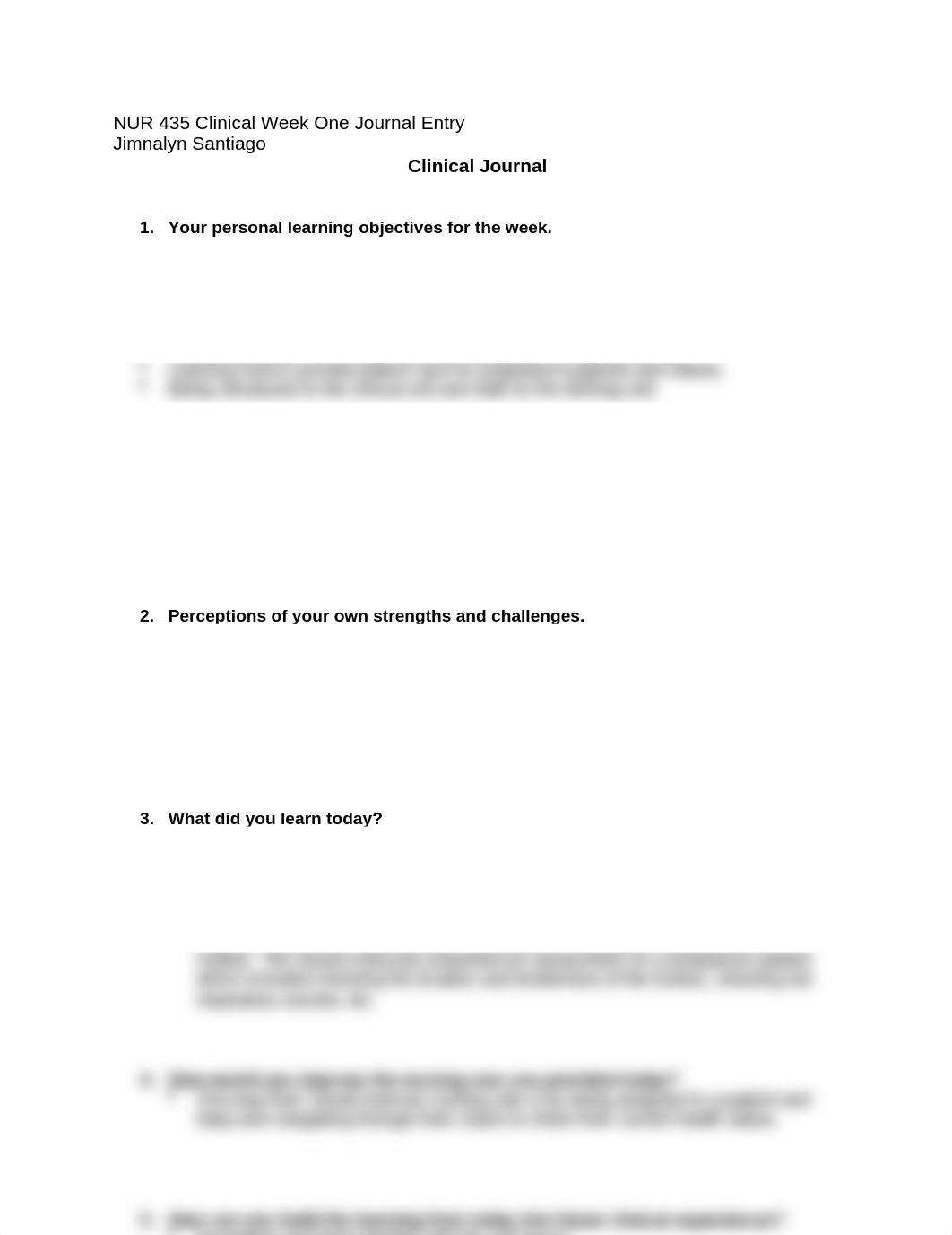 NUR 435 Clinical Week 1 Journal.doc_d471xozxalc_page1