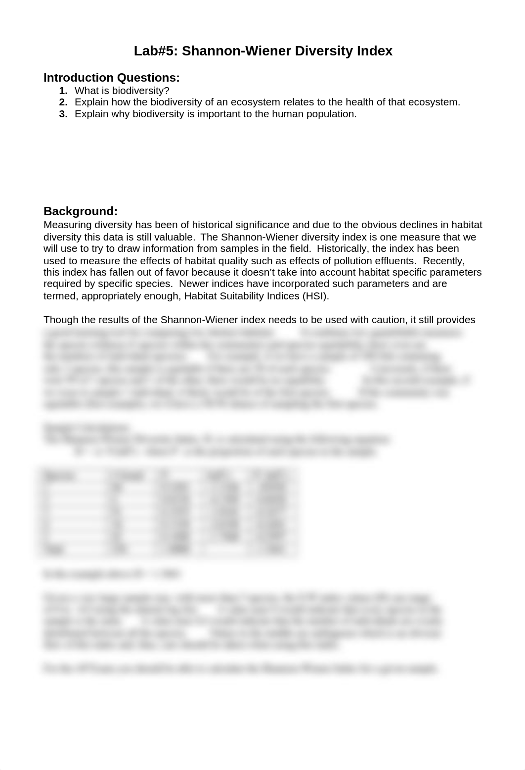 Lab5 Shannon Diversity Index.doc_d4722xmw5h6_page1