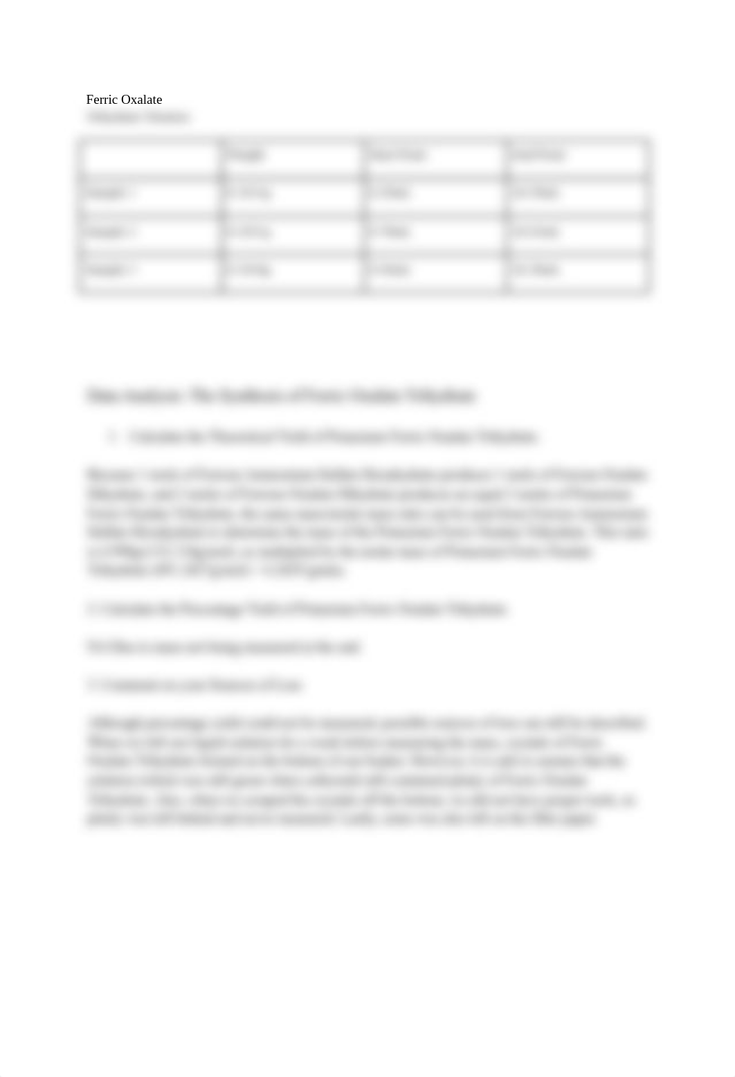 Chem 121L: The Synthesis of Ferric Oxalate Trihydrate and the Determination of Composite Oxalate Ion_d47b9y9sl5x_page3