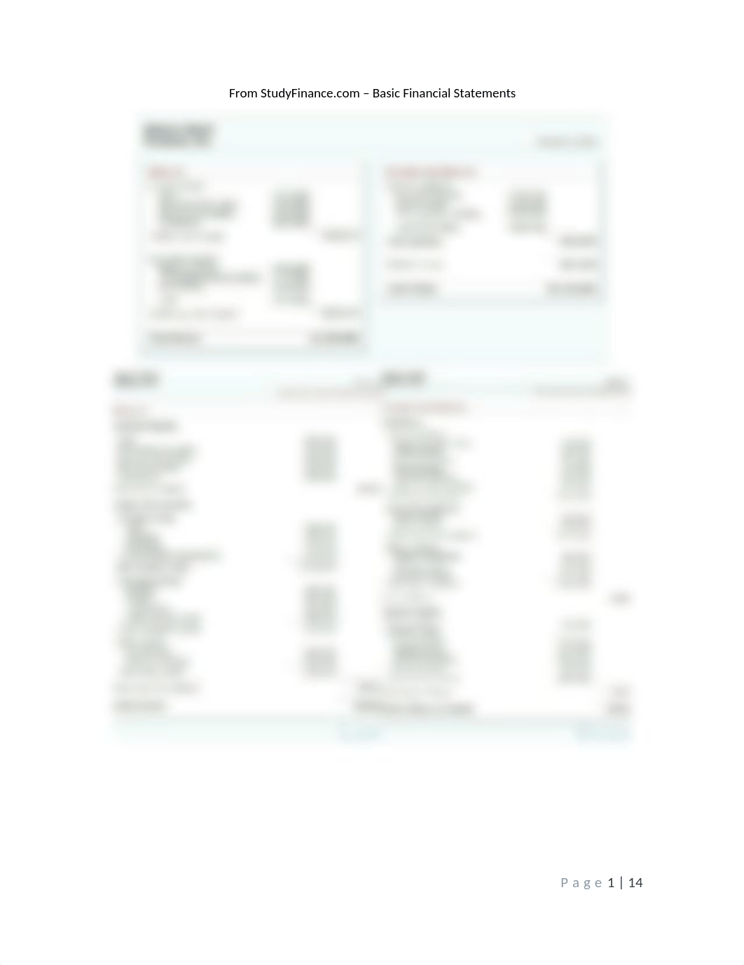 Chapter 1 Balance Sheet and Income Statement from StudyFinance.com_d47c28wvg65_page1