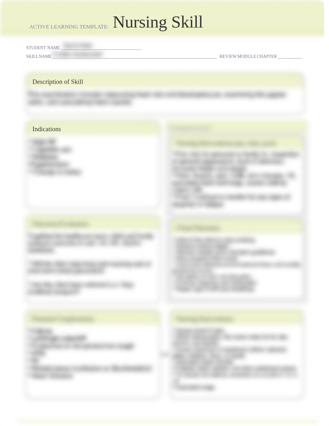 Nursing Skill - Cardiac Assessment - MI - SIM.pdf_d47ka3fpqx3_page1