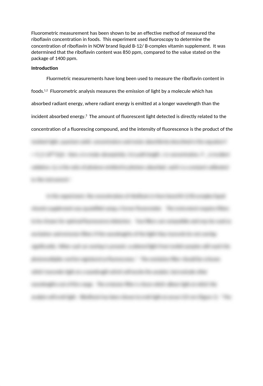 Determination of Riboflavin in Now brand Liquid B.docx_d47kivs0oq6_page2