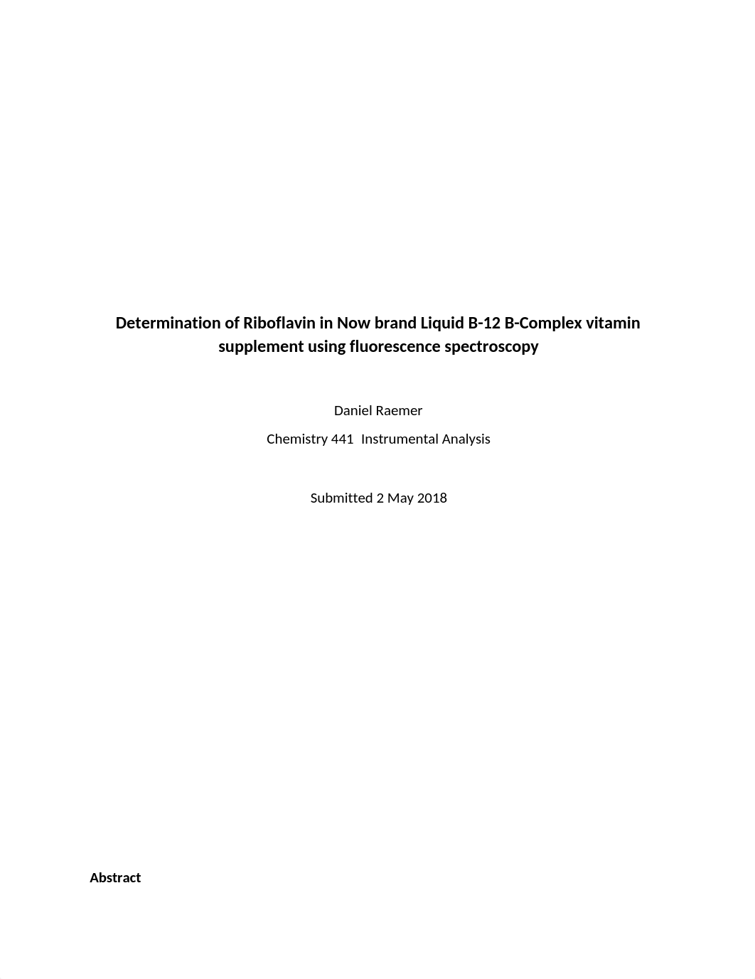 Determination of Riboflavin in Now brand Liquid B.docx_d47kivs0oq6_page1