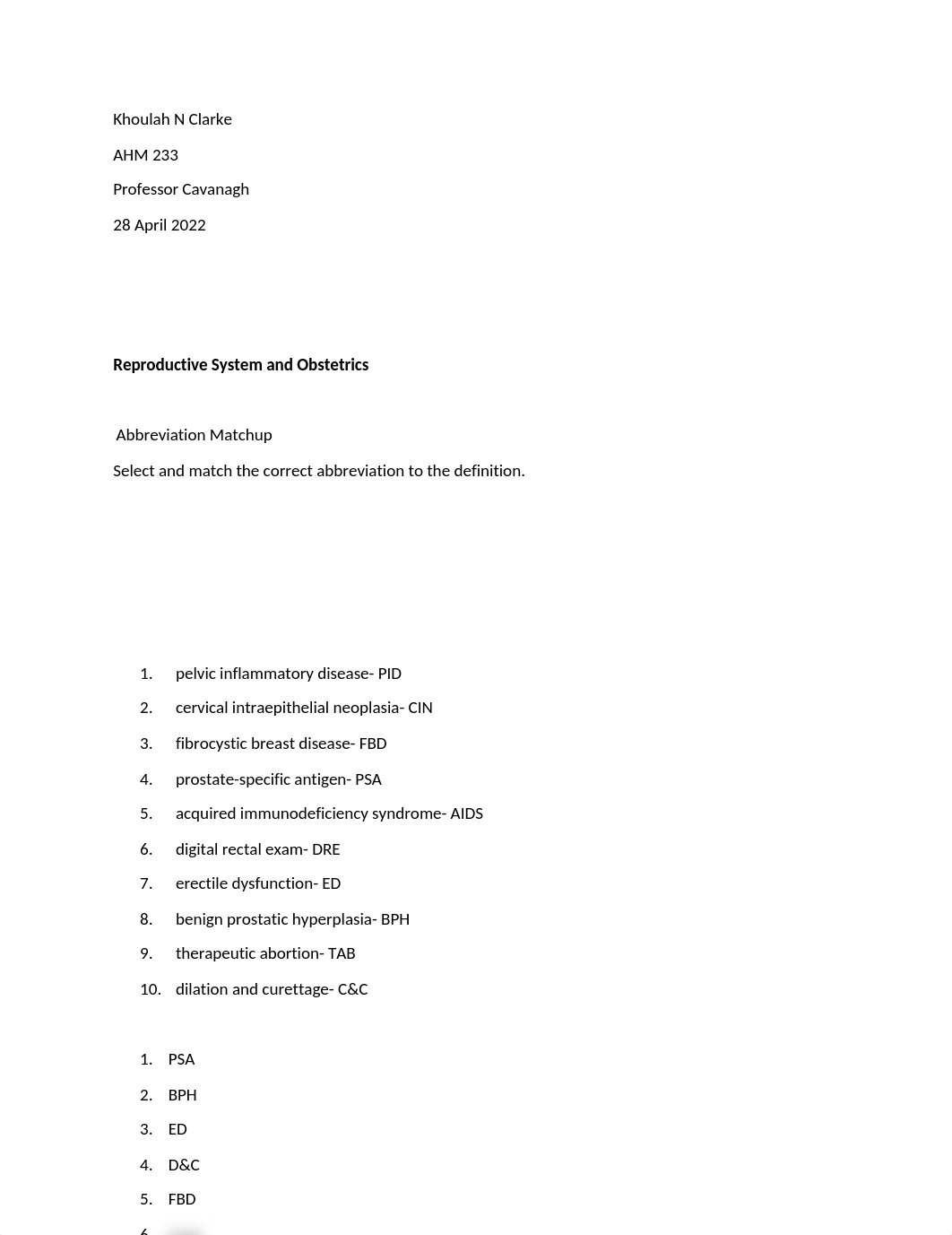 AHM 233 Assignment 12_Khoulah Clarke.docx_d47ouplc0k6_page1