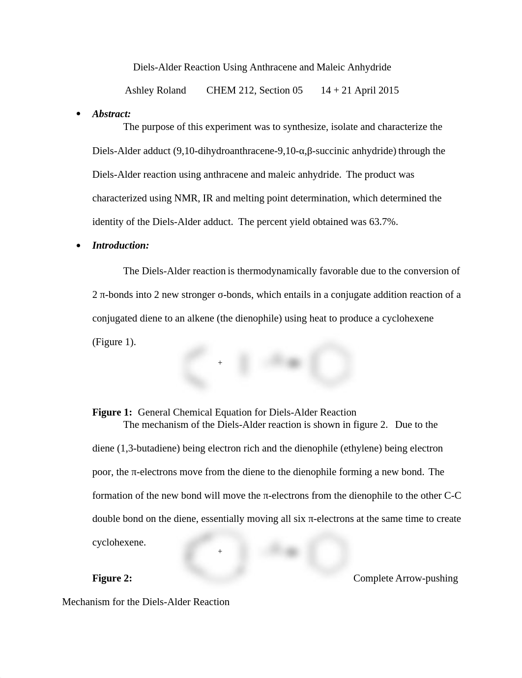 Organic Chemistry 2 - Lab Report #5_d47zatwbbl0_page1