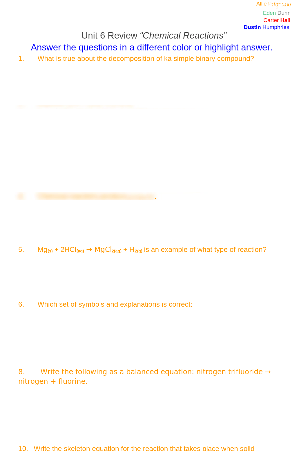 Group 2- Review "Chemical Reactions"_d49i86r6z8x_page1