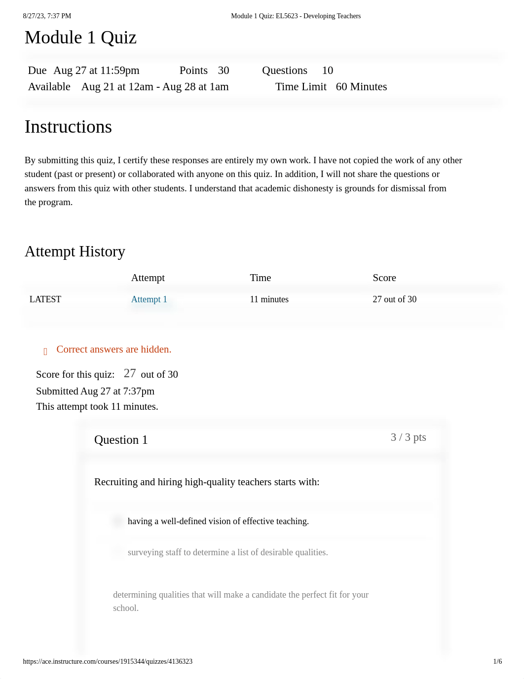 Module 1 Quiz_ EL5623 - Developing Teachers.pdf_d49om6omnji_page1