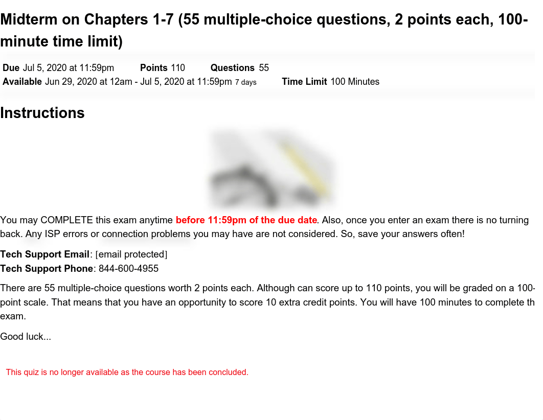 Midterm on Chapters 1-7 (55 multiple-choice questions, 2 points each, 100-minute time limit)_ BUS-2-_d49pv76leij_page1