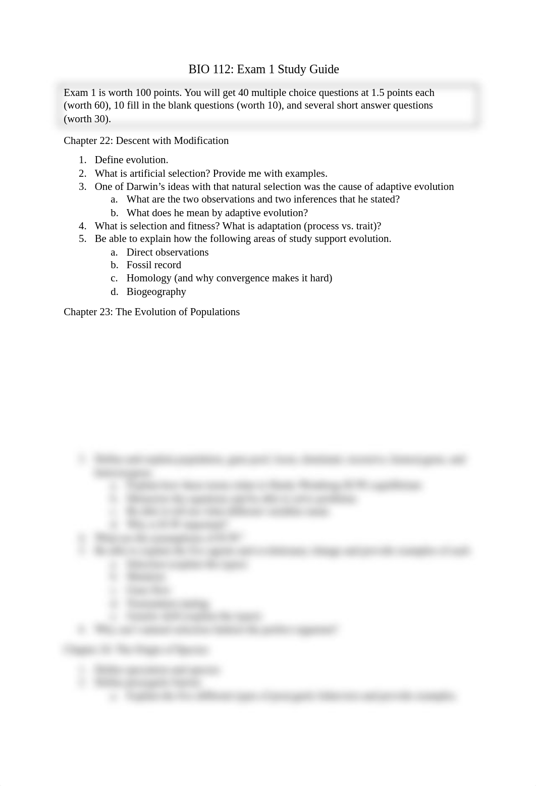 BIO 112 Exam 1 Study Guide.docx_d49yirrhyqc_page1