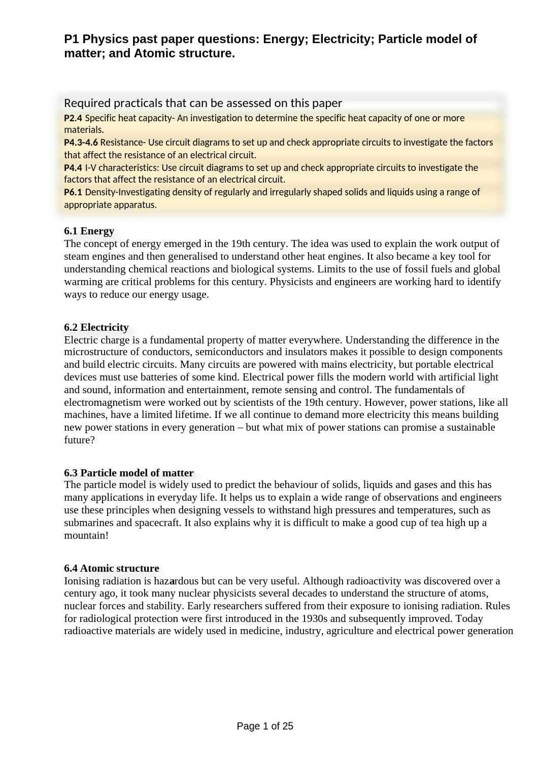 GCSE AQA Physics - P1 Exam Questions.docx_d4ai3js55ou_page1